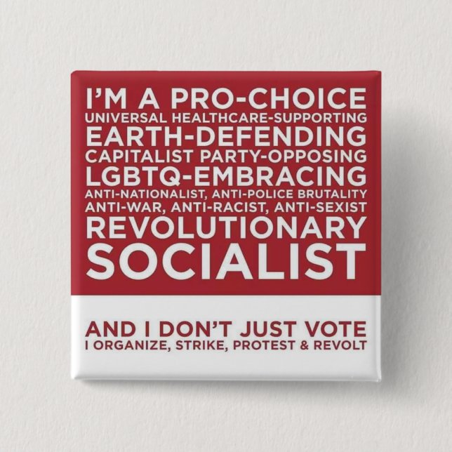 And I don't just vote Button (Front)
