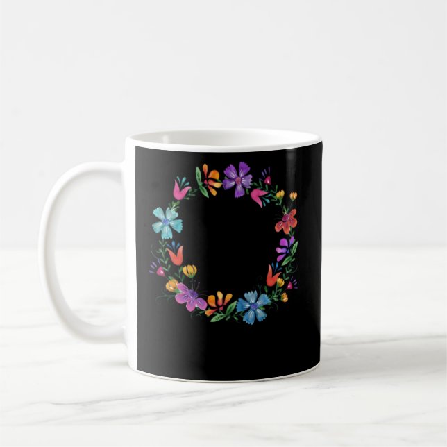And I Think To Myself What A Wonderful World Flowe Coffee Mug (Left)