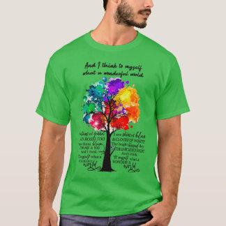 And I Think To Myself What A Wonderful World Hippi T-Shirt