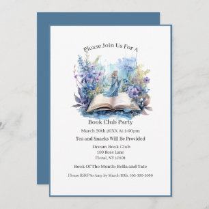 And Into My Book I Go... Book Club Invitation