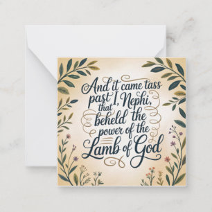 And Now It Came to Pass Note Card