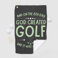 And On 8th Day God Created Golf Funny Bible Verse