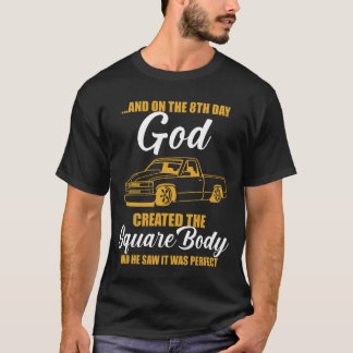 and on the vintageth day god creared the square bo T-Shirt