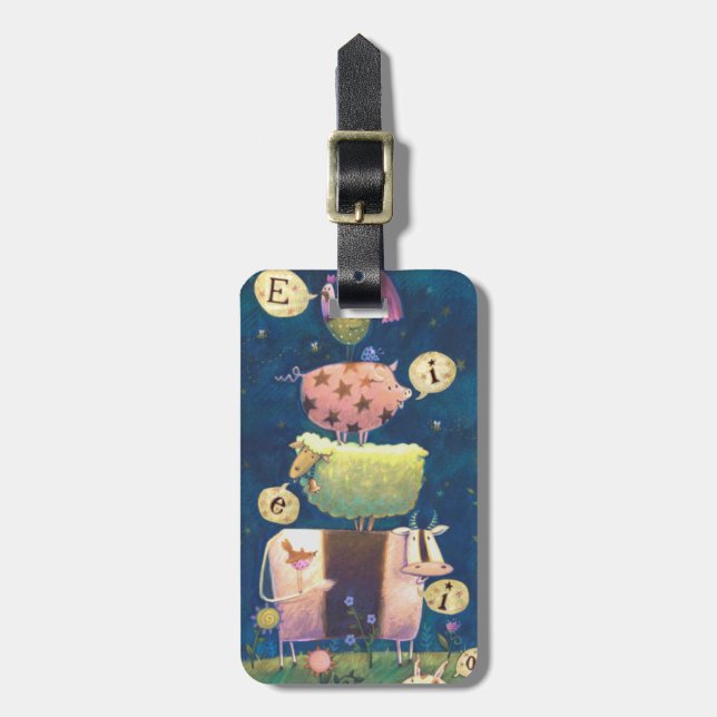 And On This Farm Luggage Tag (Front Vertical)