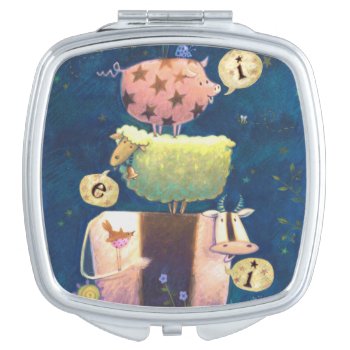 And On This Farm Mirror For Makeup by AuraEditions at Zazzle