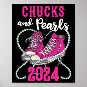 And Pearls I'm With Her Kamala 2024 President Poster