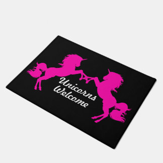 And Pink Unicorns Too - Unicorns Welcome Doormat