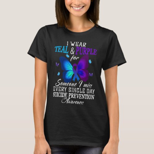 And Purple Ribbon Suicide Prevention Awareness 1  T_Shirt