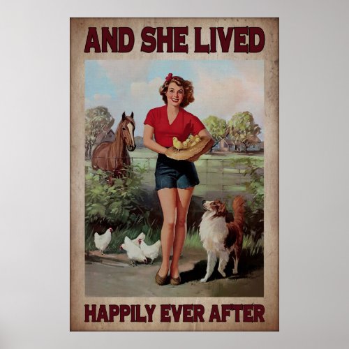 and she lived happily ever after poster