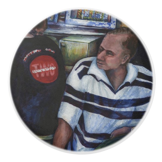 And…She Married the Mailman Ceramic Knob (Front)