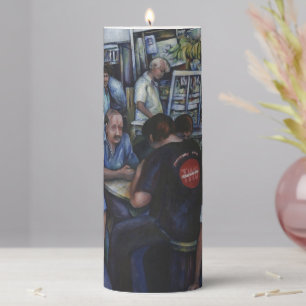 And She Married the Mailman Pillar Candle