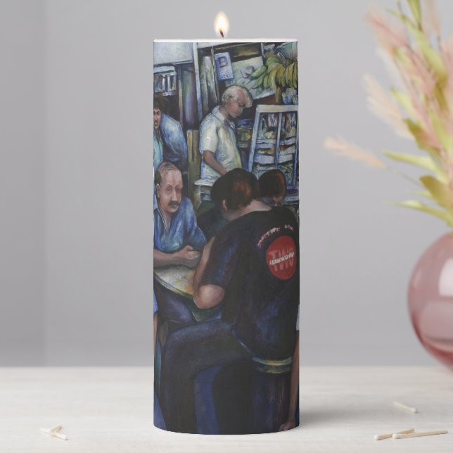 And She Married the Mailman Pillar Candle (In Situ)