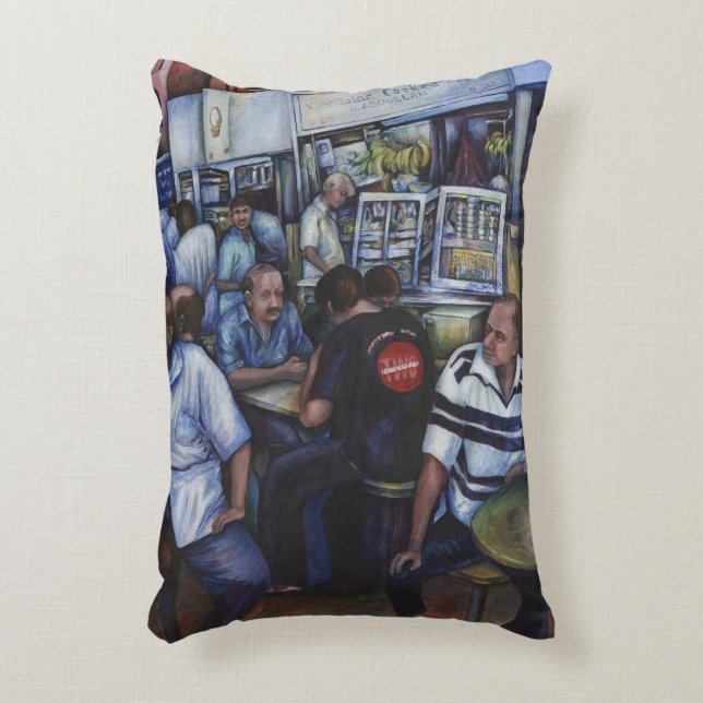 And…She Married the Mailman, Singapore Accent Pillow (Front(Vertical))