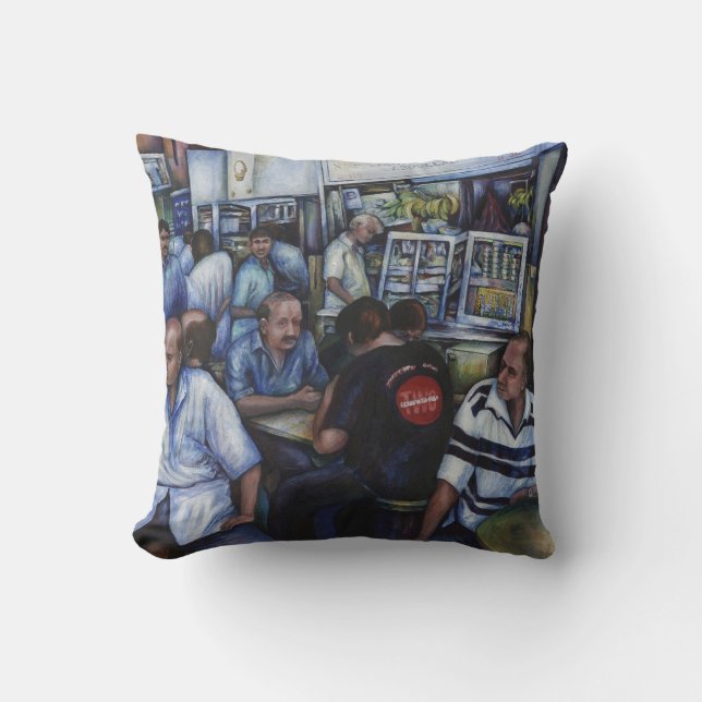 And…She Married the Mailman, Singapore Throw Pillow (Front)