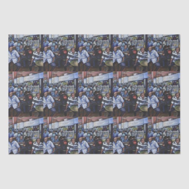 And…She Married the Mailman Tissue Paper (Front)