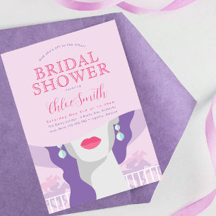 And she's off to the altar, Derby Bridal Shower  Invitation