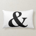 &amp; And Sign Ampersand Logogram Symbol Icon Shortcut Lumbar Pillow