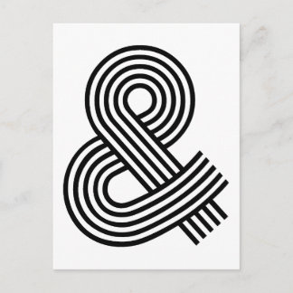 & And Sign Ampersand Logogram Symbol Icon Shortcut Postcard