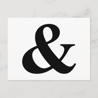 & And Sign Ampersand Logogram Symbol Icon Shortcut Postcard