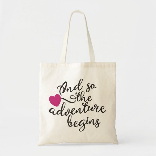 And So the Adventure Begins Decorative Tote Bag