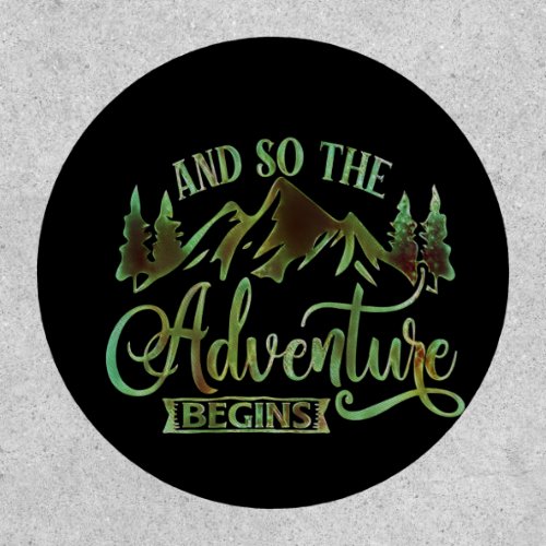 And So The Adventure Begins funny adventurer Patch