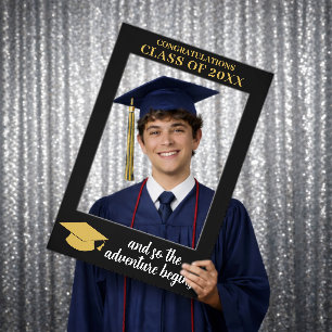And So The Adventure Begins - Graduate Selfie Frame