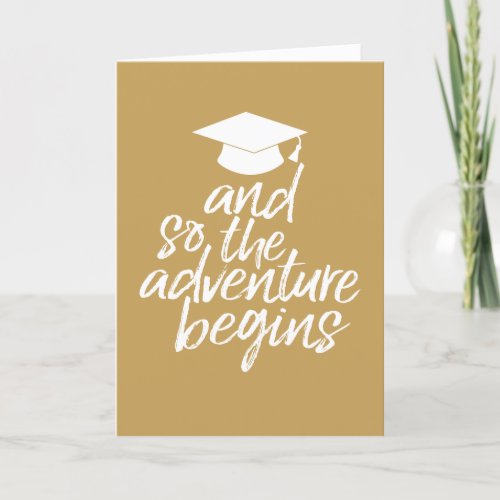 And So The Adventure Begins _ Graduation Card