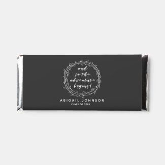 And so the adventure begins - Graduation  Hershey Bar Favors