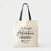 And So The Adventure Begins Hand Lettered Custom