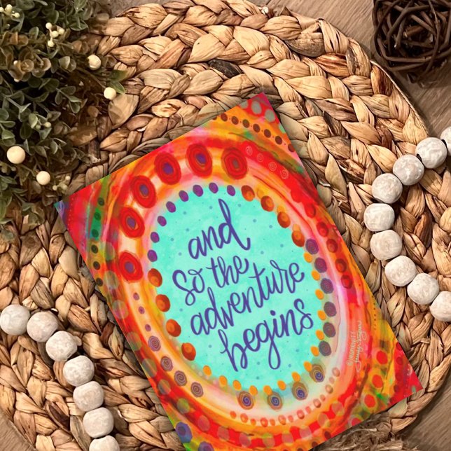 And so the Adventure Begins Inspirivity Aqua Card (Creator Uploaded)