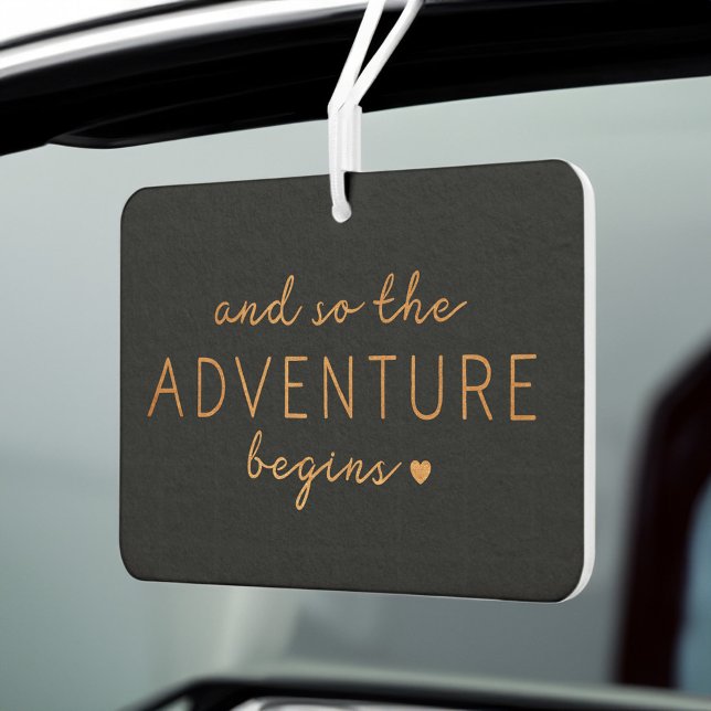 And So The Adventure Begins | Newly Weds Photo Air Freshener (Creator Uploaded)