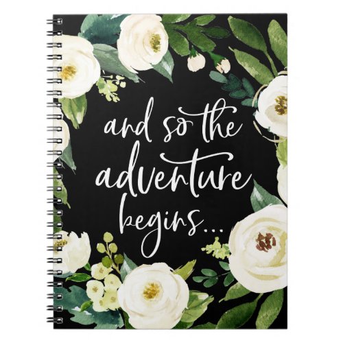 And so the adventure begins  Notebook