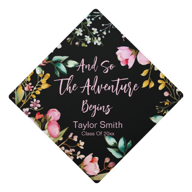 And So the Adventure Begins Tassel Topper (Front)