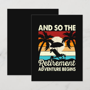 And So The Retirement Adventure Begins Enclosure Card