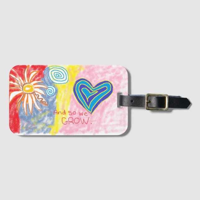 And So We Grow Luggage Tag (Front Horizontal)