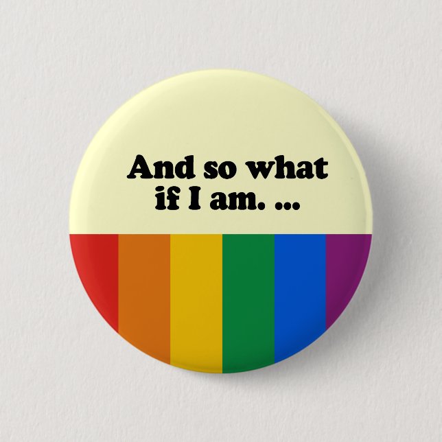 And so what if I am Button (Front)