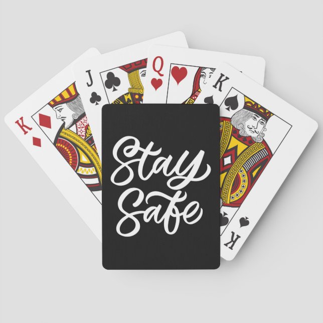 And Stay Safe Poker Cards (Back)