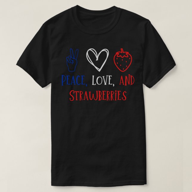 and Strawberries T-Shirt (Design Front)