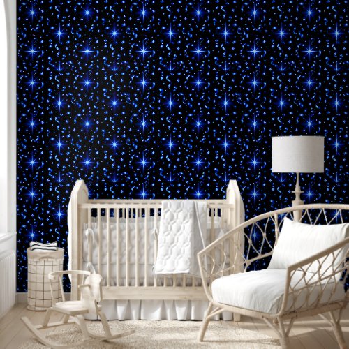 And swirling ribbons pattern wallpaper