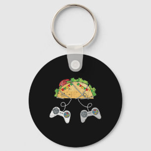 And Tacos Cinco De Mayo Video-game Mexican Food Ga Keychain