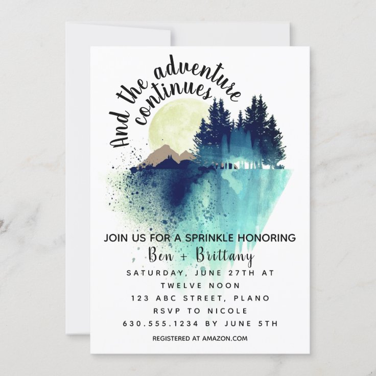 And the Adventure Continues Invitation | Zazzle