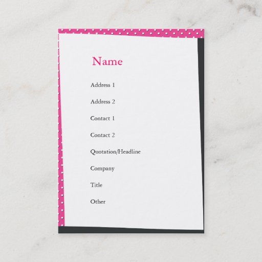 Customizable And the Cake was Pink and she was little Business Card