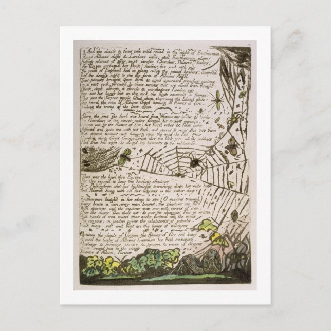 'And the clouds & fires...', plate 14 from 'Europe Postcard (Front)