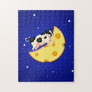 And the Cow Jumped Over the Cheese Moon Jigsaw Puzzle