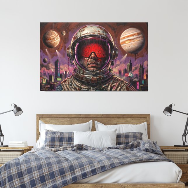 AND THE FUTURE TURNED DARK 8 CANVAS PRINT (Insitu(Bedroom))
