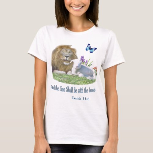 And the Lion shal lie down with the LaMB T_Shirt
