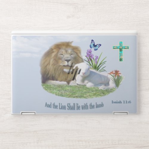 And the Lion shall lie with the Lamb HP Laptop Skin