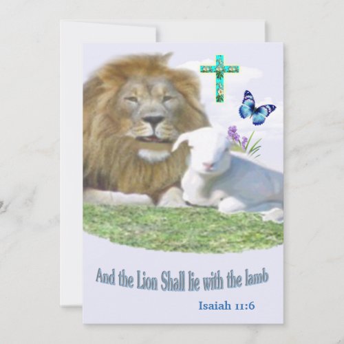 And the Lion shall lie with the Lamb Invitation