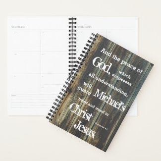 And The Peace of God Scripture Christian Planner