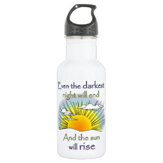 And the Sun Will Rise Water Bottle